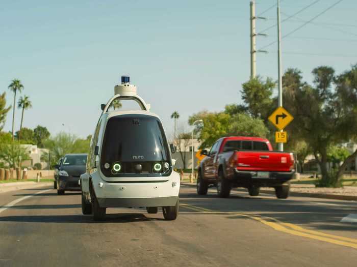 For example, the R2 is equipped with 12 cameras that provide a 360-degree view of its surroundings.
