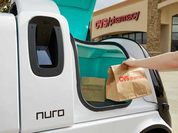 The autonomous vehicle can deliver a variety of goods to ease the need for running in-person errands, according to its maker.