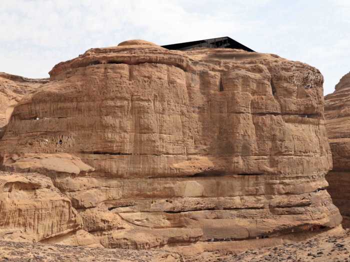 From a distance, the Sharaan by Jean Nouvel Resort will look like just another sandstone rock.