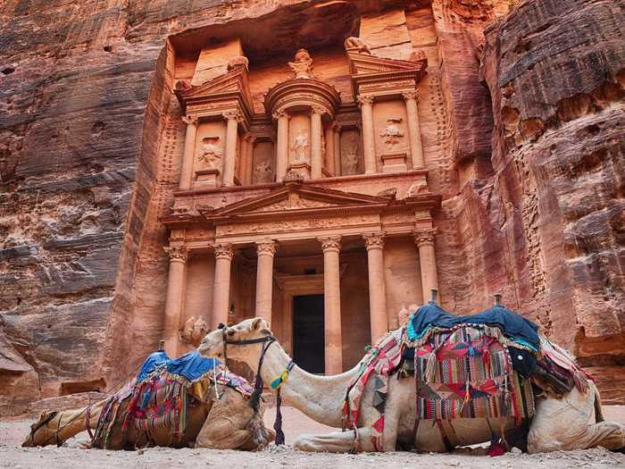 Built into the rose-red cliffs of modern-day Jordan, it is one of the seven wonders of the world.