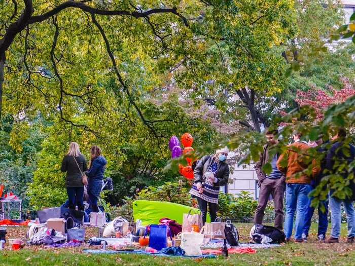 Do: Have a picnic outside with friends, at a distance.