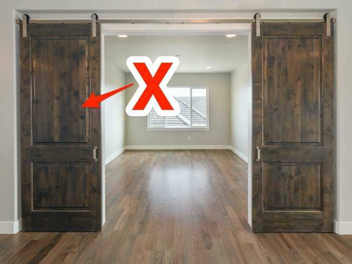 The impracticality of barn doors outweighs their aesthetic.