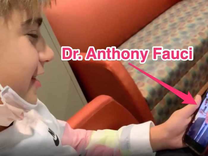 Dr. Anthony Fauci FaceTimed a 14-year-old hospital patient at the National Institute of Health.