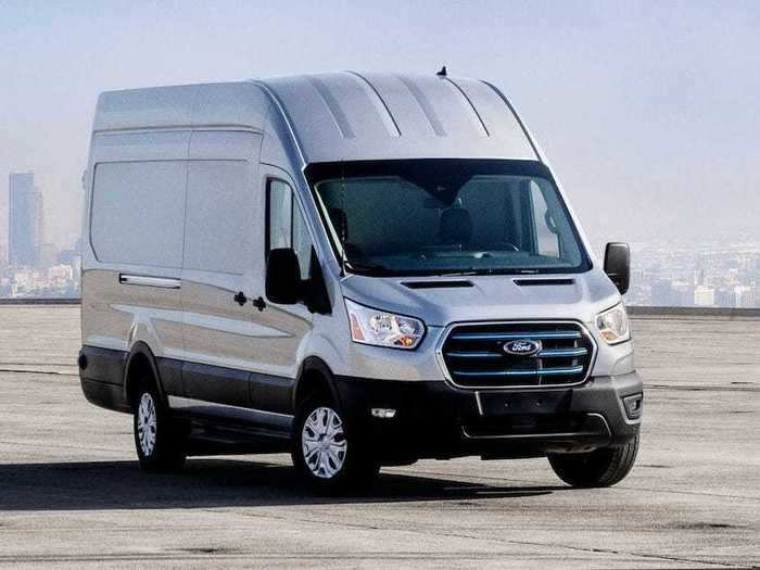 The electric van comes with a Ford Mobile Charger that is compatible with a 120-volt and 240-volt outlet for slower and faster charging, respectively. A 240-volt outlet will charge the low-roof cargo van about 10 miles per hour.