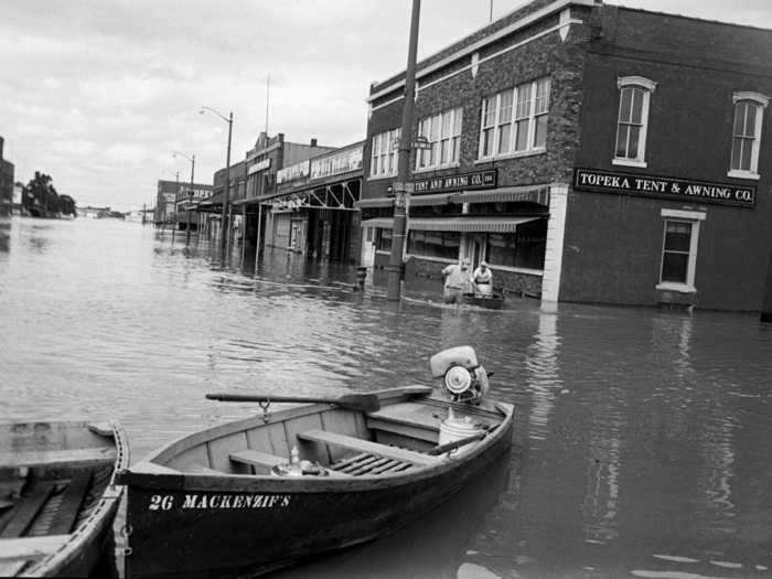 Kansas experienced record-breaking amounts of rain and flooding.