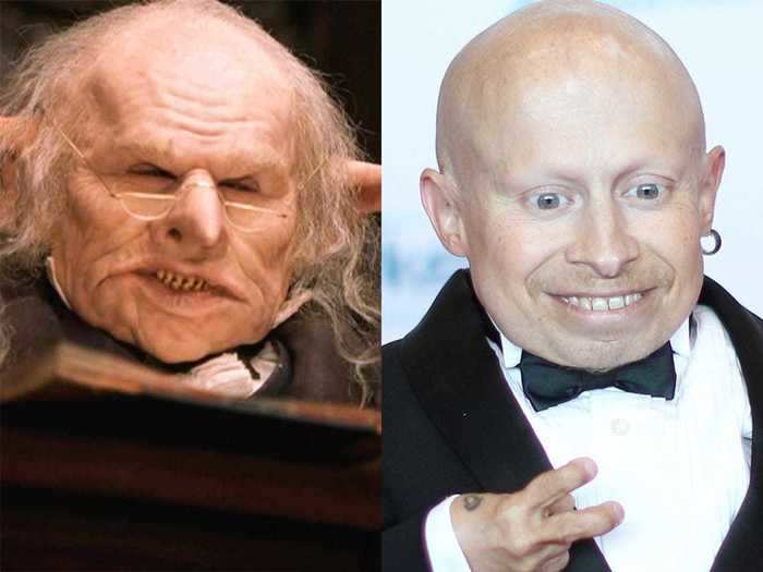 Verne Troyer was the first of two actors to play Griphook the goblin in "Harry Potter."