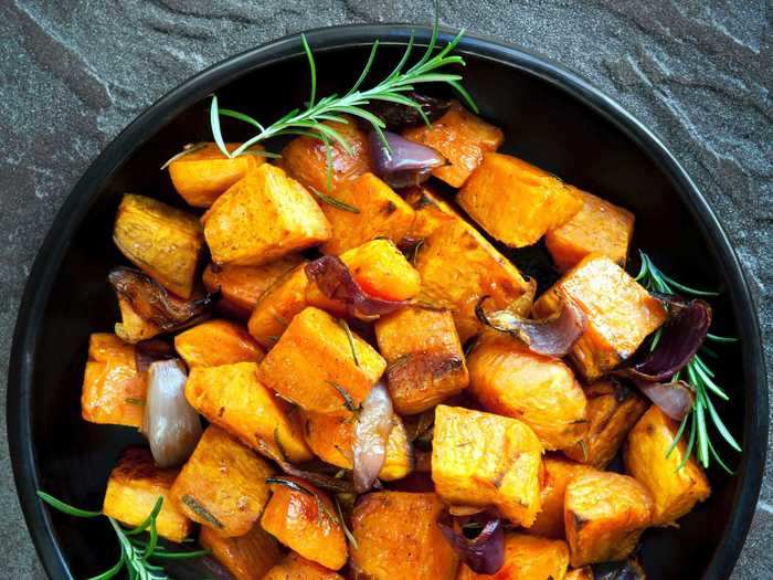 Give your roasted sweet potatoes some kick by topping them with a maple-chili glaze.