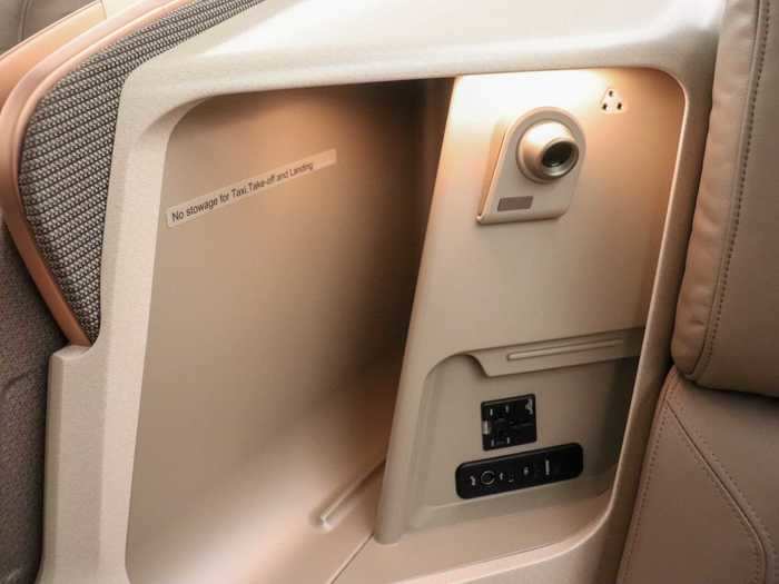 In-seat power is available through a 110v AC power outlet and USB charging port. WiFi is available so flyers can also get work done on this flight, the duration of which is longer than two eight-hour workdays.