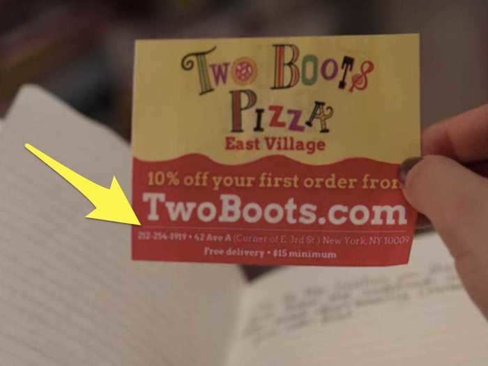 Two Boots is a real pizzeria in New York