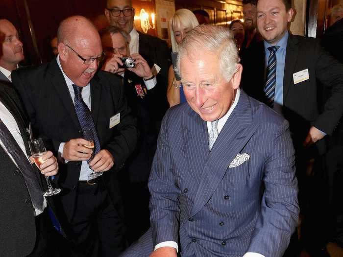 2016: As part of a celebration for the 500th Anniversary of the Royal Mail, Prince Charles took a ride on a motorbike that was once used for delivering telegrams.