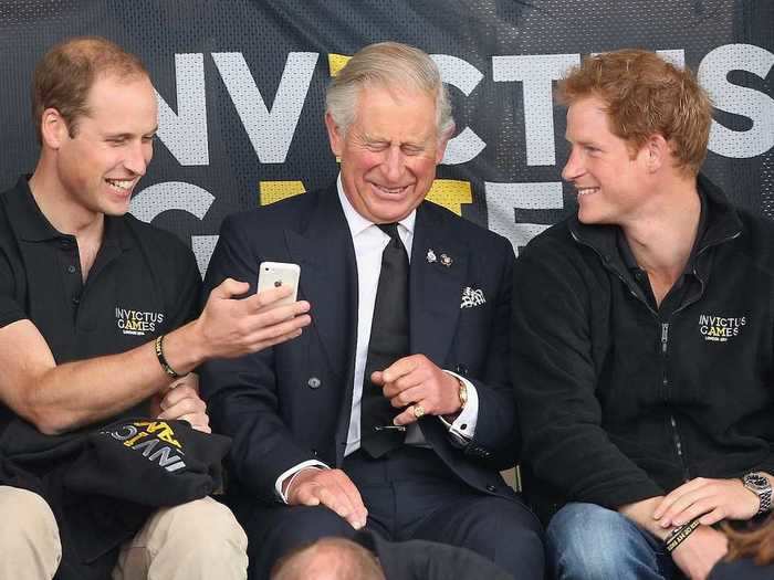 2014: The Invictus Games, an international sports event for wounded warriors, took place in London in September of 2014. Prince Charles appeared to be enjoying his spot in the stands alongside Prince William and Prince Harry, who is heavily involved in the games.