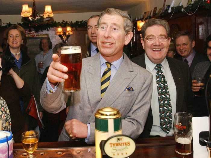 2001: Charles launched a report warning that half of all British villages no longer have a pub. "Now, perhaps more than ever in their history, rural pubs must draw on their resourcefulness and resilience," the prince said in a foreword to the document.