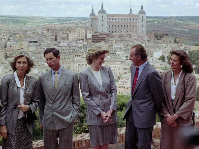 1987: Charles and Diana were invited on a Majorcan holiday by the King of Spain. Charles later said his marriage had broken down completely by this point.