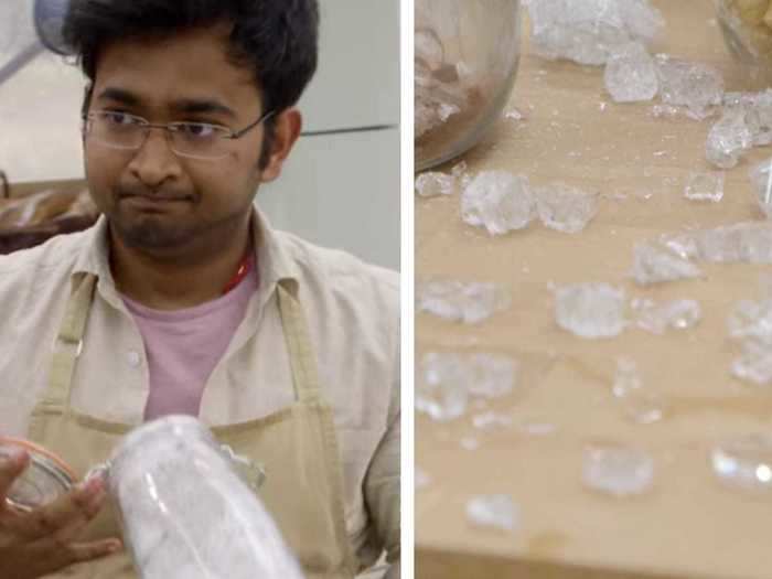 Season-nine winner Rahul had a slightly checkered path to victory when a glass container shattered at his station during the finale.