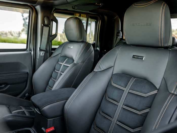 Customers can choose the colors of the leather seating, stitching, and gauge faces.