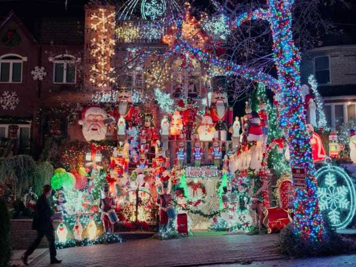 Dyker Heights is nearly empty even though it