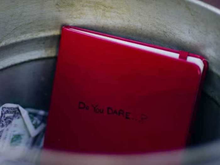 The red notebook never gets stolen or misplaced when it