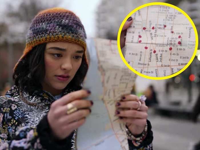 Lily uses a map to get around the city, even though she grew up there and seemingly goes to the same few places.