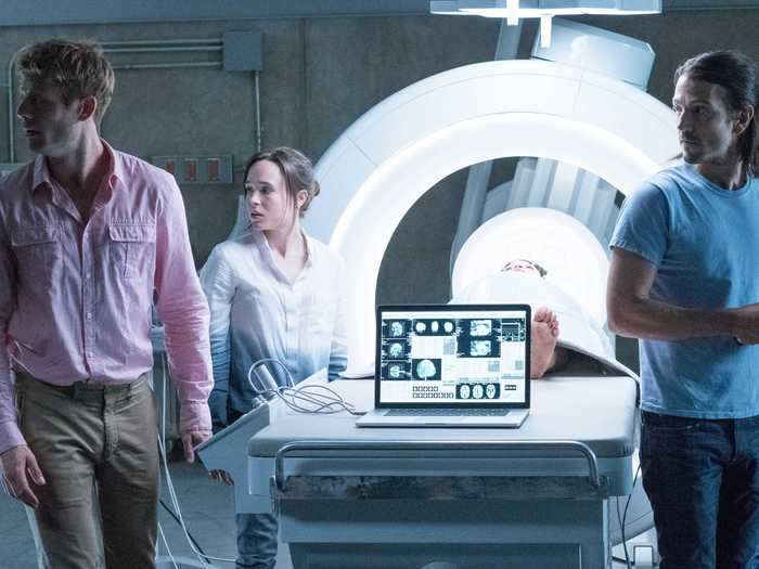 Ellen Page chases near-death experiences in "Flatliners" (2017).