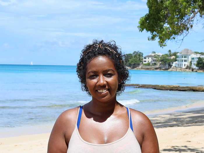 Mita Carriman has been self-employed and working remotely for 10 years, and says life in Barbados is "paradise."