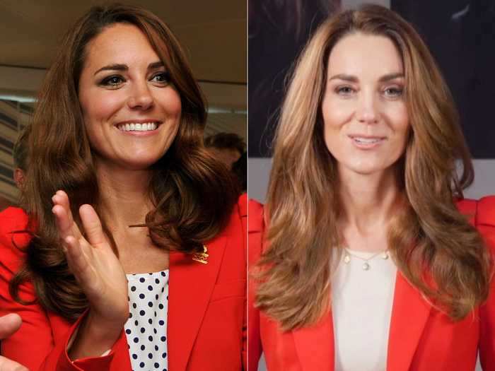 In November, Middleton wore a Zara blazer that she first debuted at the 2012 London Olympics.