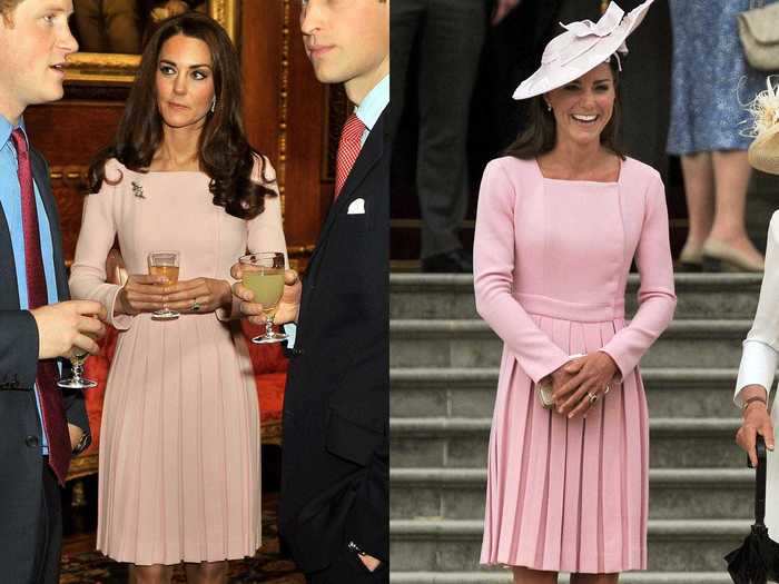 Middleton chose this Emilia Wickstead dress twice in two weeks back in 2012.