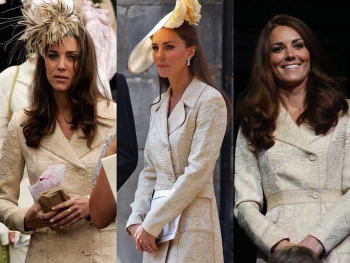 This Jane Troughton coat dress is a staple for Middleton.