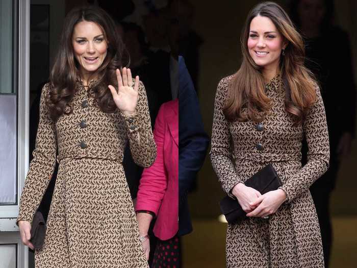 Coatdresses (like this one from Orla Kiely) form the backbone of the duchess