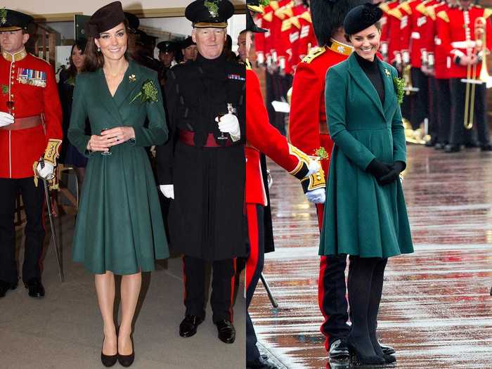 This Emilia Wickstead coat was a perfect choice for St Patrick