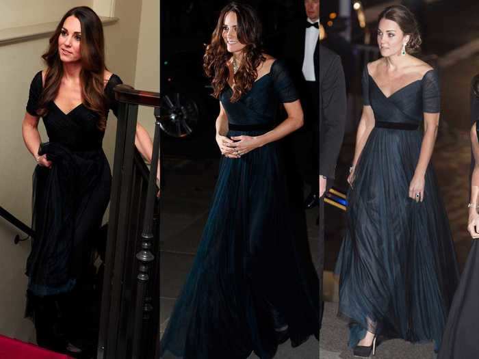 Middleton is clearly fond of Jenny Packham