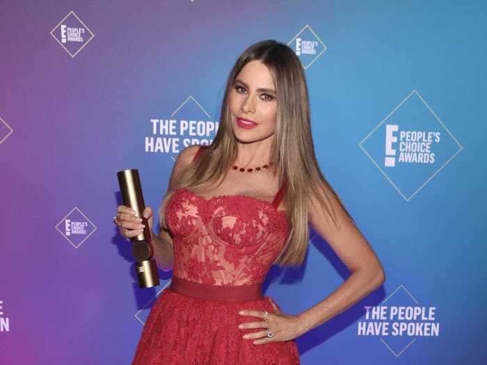 Sofia Vergara also wore red to the 2020 People