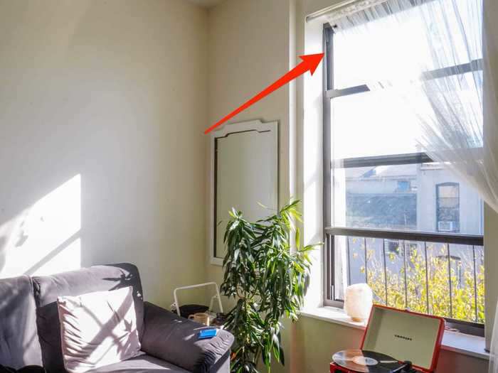 4. Open the blinds to see outside and let in natural light.