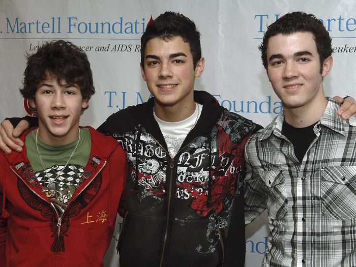 Nick, Kevin, and Joe Jonas formed The Jonas Brothers band in 2005.