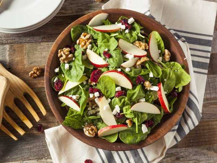 If you have some downtime, start chopping up vegetables for a salad.