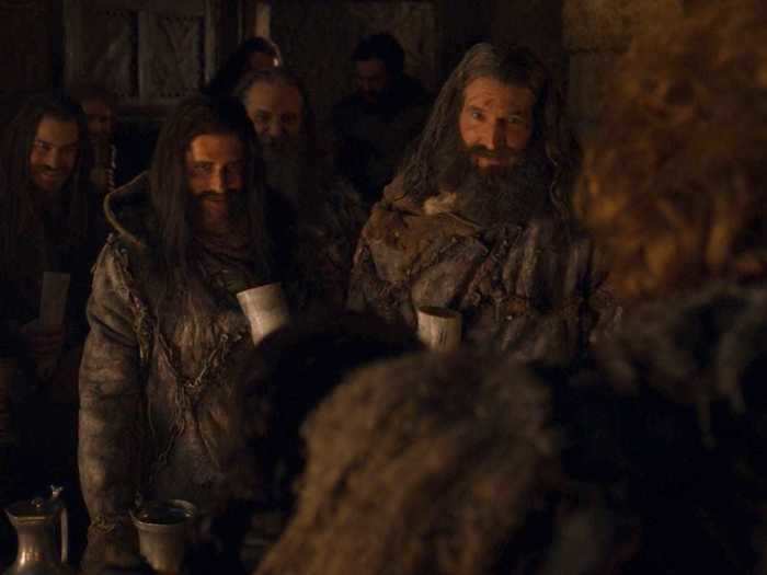 "Game of Thrones" showrunners David Benioff and D.B. Weiss appeared on the episode as two wildlings.