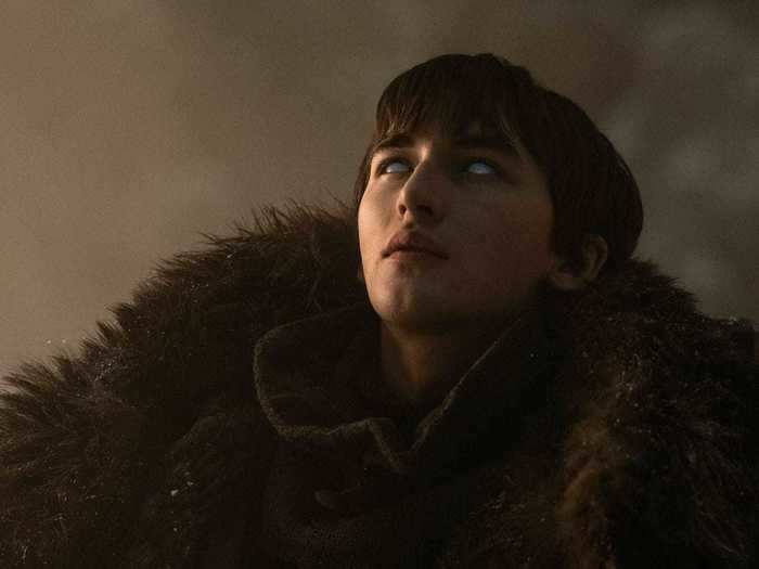 In the books at this same time, Bran is still beyond the Wall and learning to use his powers.