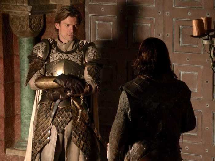 On season one, Jaime was standing guard duty when Jory — one of Ned Stark