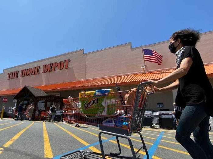 The Home Depot is eliminating major promotions to avoid store crowding, closing stores early to allow for more time to restock shelves and sanitize, screening employees before they begin their shifts, requiring masks, and limiting the number of customers in stores. The company has also extended its return policy to 180 days after purchase.