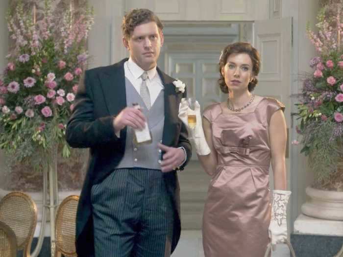 Princess Margaret meets her new flame while dressed to the nines for a wedding.