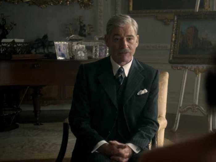 Prime Minister Anthony Eden wears a matching jacket and vest.