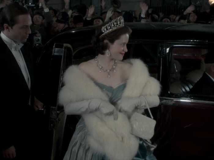 As her coronation nears, Elizabeth dresses more regally.