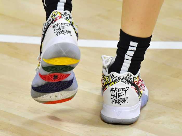 She even has her own pair of Kyries called "Keep Sue Fresh" that she wore during the 2020 WNBA Finals.