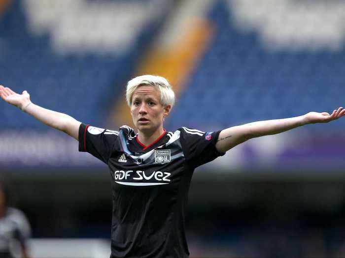 And for the two seasons she played in Europe — for French powerhouse Olympique Lyonnais (Lyon) — Rapinoe made a $168,000 annual salary.