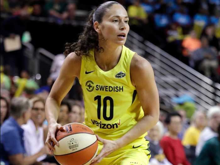 In 2014, Bird signed a five year, $673,000 contract with the Storm.  But with the WNBA