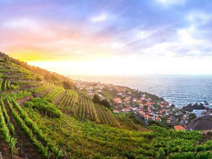 Madeira Island is also famous for its synonymous wine, Madeira, a fortified and nutty-tasting drink. There are various tours and tastings visitors can take (pre-pandemic, at least).