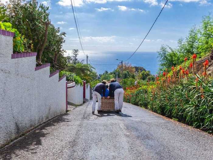 It is also hilly and known for its clever basket-like sleds, steered by "carreiros," or cart drivers, which you can take downhill.