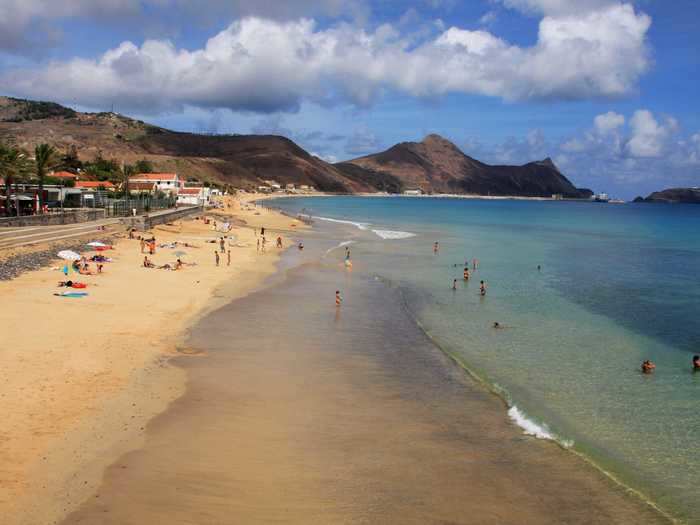 There are also beautiful beaches, like Calheta beach.