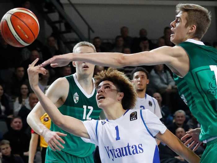 They left the team after just four months, and LaMelo had just 6.5 points and 2.4 assists per game in that span.