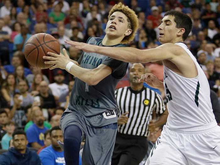 And he began proving his worth as a young star for Chino Hills High School a short while later, starting and dropping 27 points in his first game as a freshman.