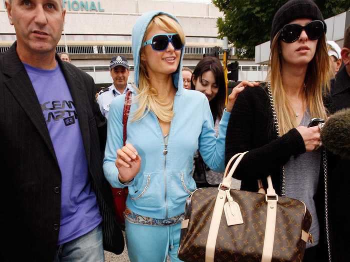 Talking of fashion moments, early 2000s style included a lot of Juicy Couture, low-rise jeans, and oversized sunglasses.